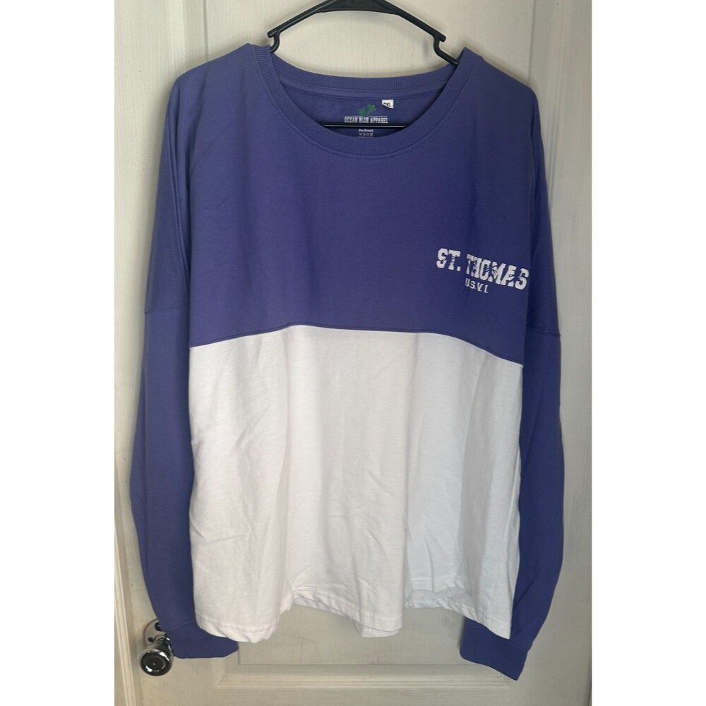 Women’s Purple & White St. Thomas Sweatshirt Size 3XL